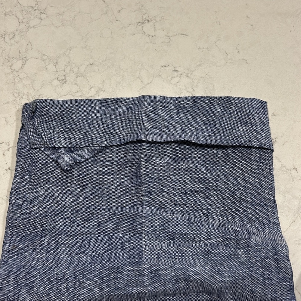 Flax blue light linen cropped pants size medium - Picture 5 of 10